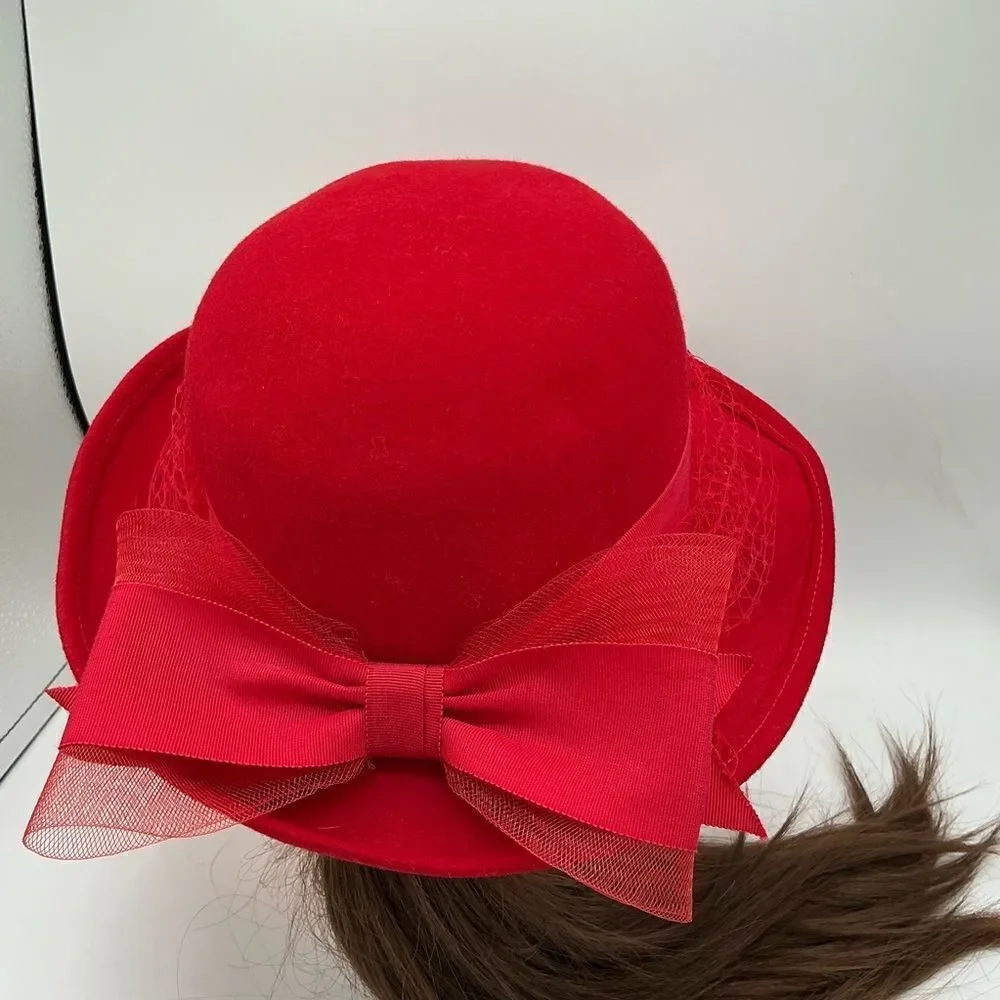 Deborah New York Classic Vintage Red Hat